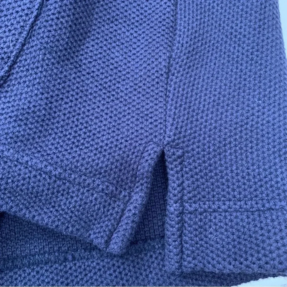 Nautica American Yachting Sweater Men Large 100%% Cotton Hood Navy Blue Oversize